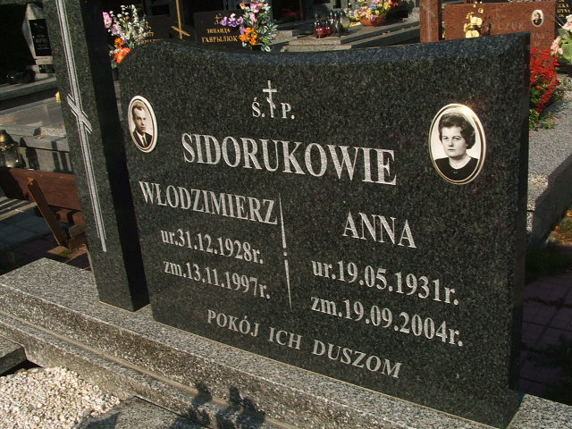 Anna Sidoruk 1931 Bielsk Podlaski - Grobonet - Wyszukiwarka osób pochowanych