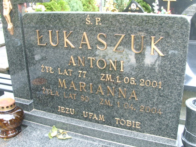 Antoni Łukaszuk 1923 Bielsk Podlaski - Grobonet - Wyszukiwarka osób pochowanych