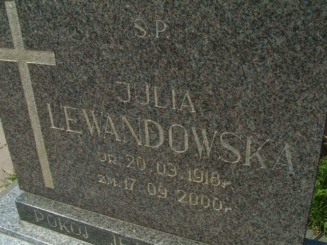 Julia Lewandowska 1918 Bielsk Podlaski - Grobonet - Wyszukiwarka osób pochowanych